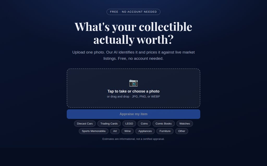 Collectiq — built with Tiknix
